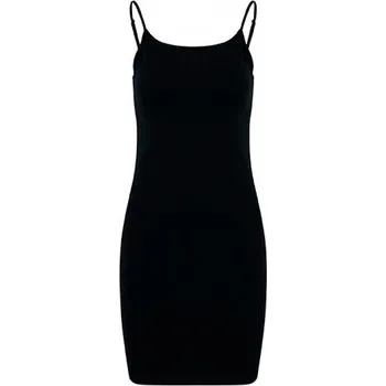 Dámské šaty Build Your Brand Dámské přiléhavé šaty z pružného žerzeje Barva: Černá, Velikost: S BY313