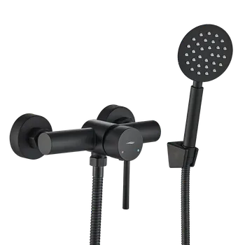 Vodovodní baterie Kuchinox NOIA Nástěnná sprchová baterie se sprchovou sadou černá