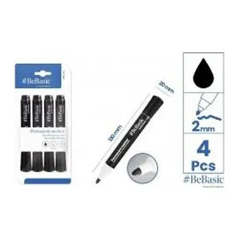 Set školních potřeb Marker permanentny 4szt czarny