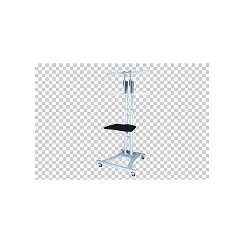 Televizní držák Pojízdný stojan na LCD / TV, stříbrný