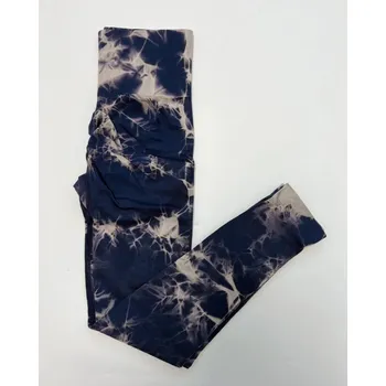 Dámské legíny Dámské sportovní legíny s výřezem Velikost: M, Barva (Varianta): Tmavě modrá