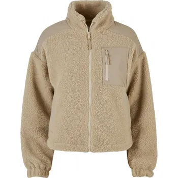 Ladies Sherpa Mix Jacket - wetsand XS