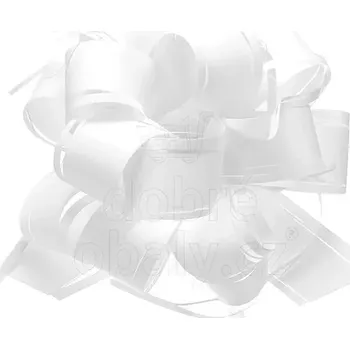 Stuha Dárková kokarda Country bílá