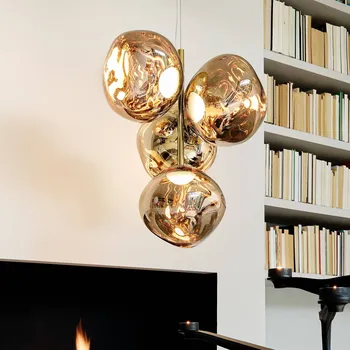 Tom Dixon LED závěsné světlo Melt Chandelier Mini, zlatá zlatý 4 x 6 W LED - Doprava zdarma
