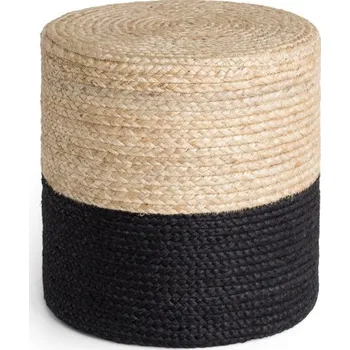 Taburet Taburetka Hanse Home JUTTA naturální zlatá / černá