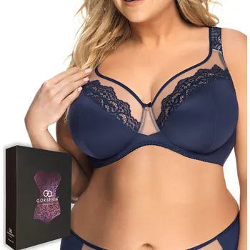 Podprsenka Měkká podprsenka Gorsenia K441 tmavě modrá 85G