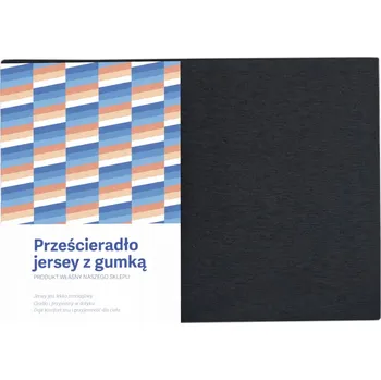 Prostěradlo PROSTĚRADLO JERSEY BAVLNĚNÉ S GUMOU 180X200 ČERNÉ HUSTÉ A SILNÉ