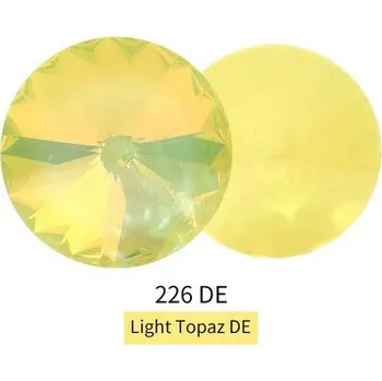 Dětské navlékací korálky Rivoli 10 mm - Light Topaz DE č. 481