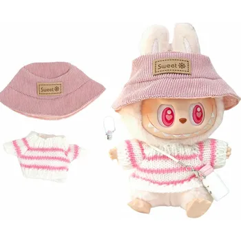 Doplněk pro panenku Oblečení pro Labubu 17 cm: Mikina DIY, Dárek, Vhodné pro 1. a 2. generaci