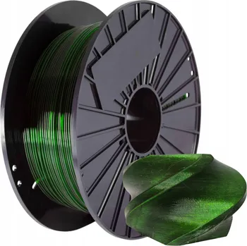 Filament PETG Filament ZELENÝ TRANSPARENTNÍ 2,85mm 1kg F3D