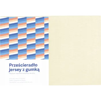 Prostěradlo PROSTĚRADLO JERSEY S GUMOU 200X220 BAVLNA ECRU MATNÉ KRÉMOVÉ HUSTÉ