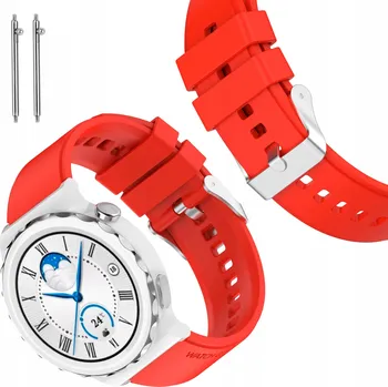 Řemínek na hodinky Univerzální červený řemínek Polax 22 mm