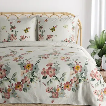 Povlečení Ložní souprava ELLA 17 bílá / růžová