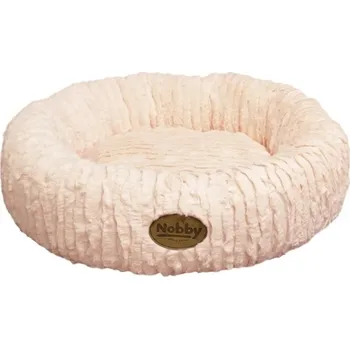 Pelíšek pro psa Nobby Nova donut plyšový pelíšek lososová 45cm