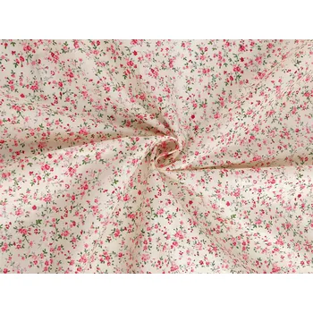 Bavlněná látka / plátno drobné květinky