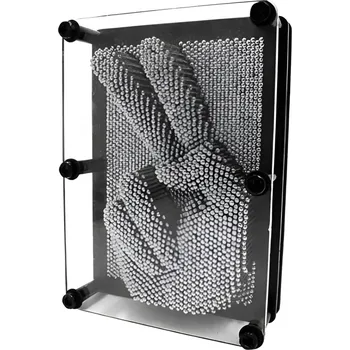 Obraz 3D Pin Art tabulka stříbrná - kovová hračka