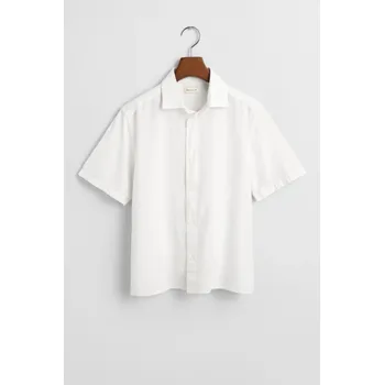 Dívčí košile KOŠILE GANT COTTON LINEN SS SHIRT WHITE