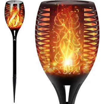 Venkovní osvětlení SOLÁRNÍ ZAHRADNÍ LAMPA IMITACE OHNĚ EFEKT PLAMENE ZAPICHOVACÍ DEKORATIVNÍ 51CM