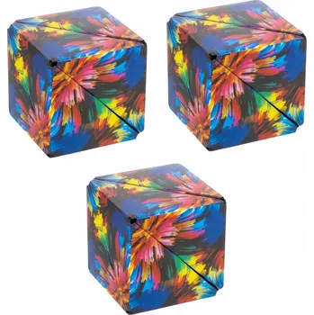 Hlavolam Kruzzel 24743 Antistresová magnetická kostka 3 ks