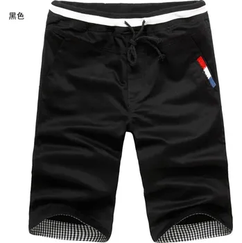 Pánské kraťasy Pánské bavlněné kraťasy na léto s kapsami Barva: Černá, Velikost: 2XL