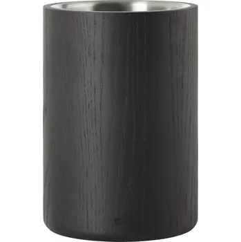 Chladič na víno ADHOC Chladič na víno/šampaňské, černě lakovaný jasan, výška: 195 mm, průměr: 140 mm