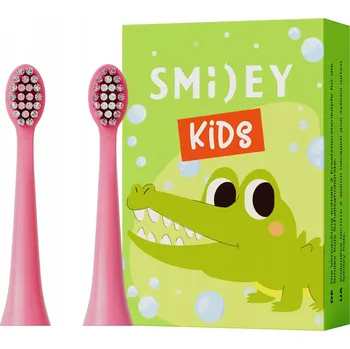 Elektrický zubní kartáček Smiley Kids Hlavice sonického zubního kartáčku pro děti 3+ 2 ks růžové