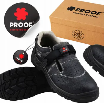 Pracovní obuv Dámská OCHRANNÁ PRACOVNÍ OBUV, BOZP obuv, SANDÁLY, KOŽENÁ PROOF STARK vel. 39