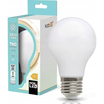 Žárovka LED žárovka E27 baňka 7W 4000K neutrální bílá 780lm mléčná A60 KOBI
