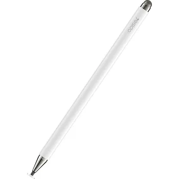 Dotykové pero / stylus YESIDO 2v1 - ploška + pro přesnost - pasivní - bílé