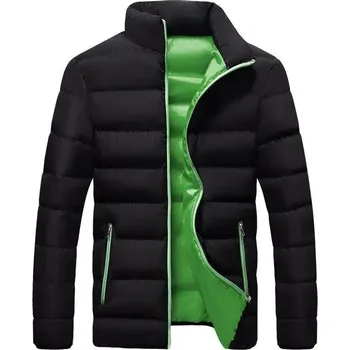 Pánský kabát Pánská zimní prošívaná bunda s výplní a stojáčkem Velikost: 5XL, Barva (Varianta): 5133 Green