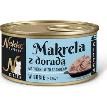 Krmivo pro kočku Nekko KITTEN Makrela Dorada krmivo mokré konzerva 0,08 kg