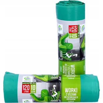 Pytle na odpadky Pytle na tříděný odpad na sklo Anna Zaradna 120 l 10 ks