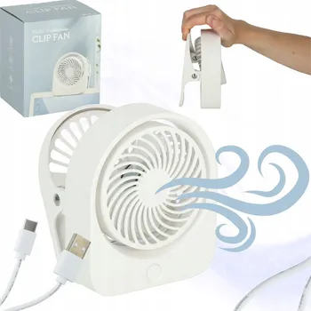 Domácí ventilátor Stolní ventilátor s klipem, bezdrátový USB ventilátor pro chlazení
