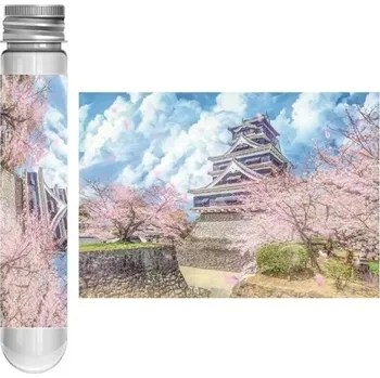 ostatní stavebnice Puzzle 150 dílků ve zkumavce 15 x 10 cm Sakura Palace Vláček a romantické městečko Relaxační hračka Vzdělávací skládačka pro celou rodinu