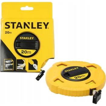 metr Stanley Svinovací metr se sklolaminátovým pásmem, uzavřené pouzdro, 20 m, 12,7 mm (34-296)