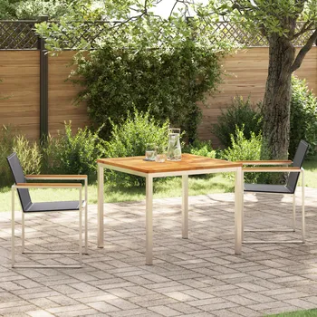 Zahradní stůl 3dílný zahradní set z teakového dřeva Hnědá3334829