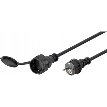 Napájecí kabel Prodlužovací Kabel Goobay pro jednu zahradu 5 m, 1 ks černá
