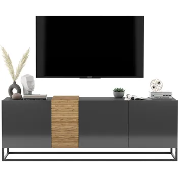 Televizní stolek TV stolek Loft komoda TV Loft Grafit lesk 160