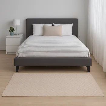 Koberec 80x150 vzor čtverce ecru