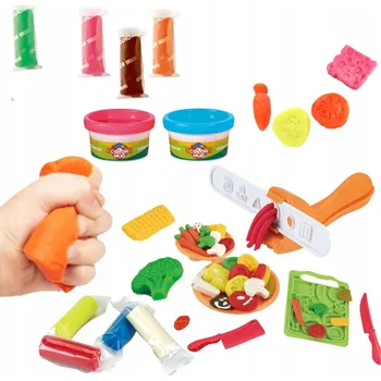 Modelovací hmota MODELÍNA MODELOVACÍ HMOTA KREATIVNÍ SADA PRO DĚTI SE VZORNÍKEM A PODLOŽKOU