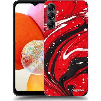 Pouzdro na mobilní telefon Picasee silikonový průhledný obal pro Samsung Galaxy A13 5G - Red black