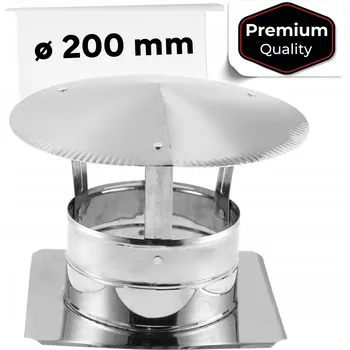 Komín Nerezová ventilační stříška s růžicí průměr 200 mm