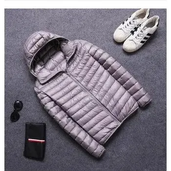 Pánská softshellová bunda ultralehká zateplená bunda se stojáčkem Velikost: 3XL, Barva (Varianta): Light gray hooded