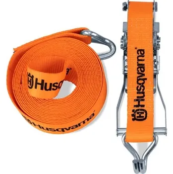 Upínací popruh HUSQVARNA Upínací kurta s ráčnou a hákem, 50mm, 4.5m, 1500kg, 1ks
