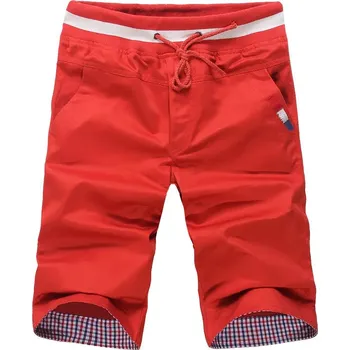 Pánské bavlněné kraťasy na léto s kapsami Barva: Oranžová, Velikost: 3XL