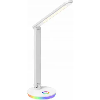 Lampička LED STOLNÍ LAMPIČKA RGB 3 BARVY GAMING BÍLÁ REGULACE JASU