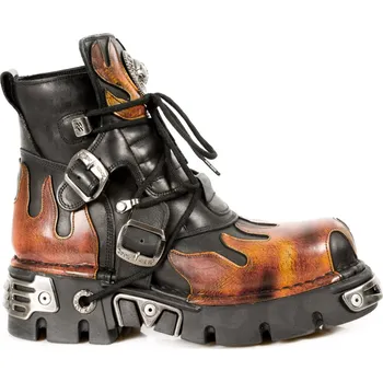 Pánská zimní obuv boty kožené dámské - 288-S1 - NEW ROCK - M.288-S1 - 45