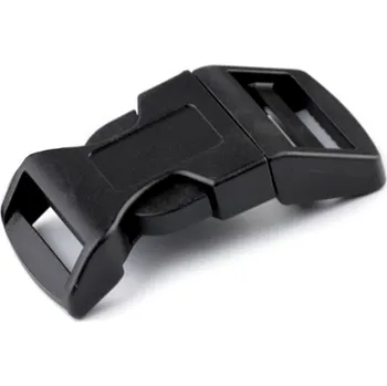 Spona trojzubec šíře 25 mm prohnutá, malé, černá