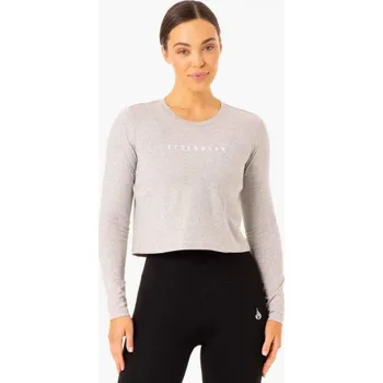Dámské tričko Dámské tričko s dlouhým rukávem Top Foundation šedé - Ryderwear Barva: šedá, Velikost: XS
