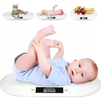 Kuchyňská váha Elektronická váha Mozos pro miminka do 20 kg s LCD displejem